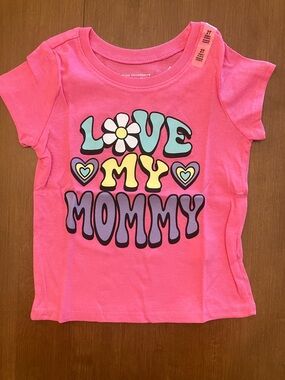 2T Pink "Love My Mommy" Graphic Tee for Kids